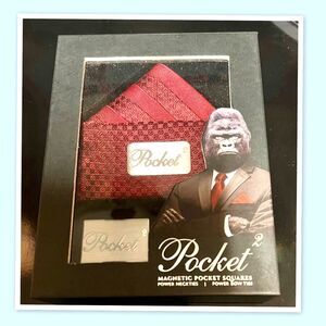 Magnetic Pocket Square By Pocket 2 Shark Fold 100% Silk